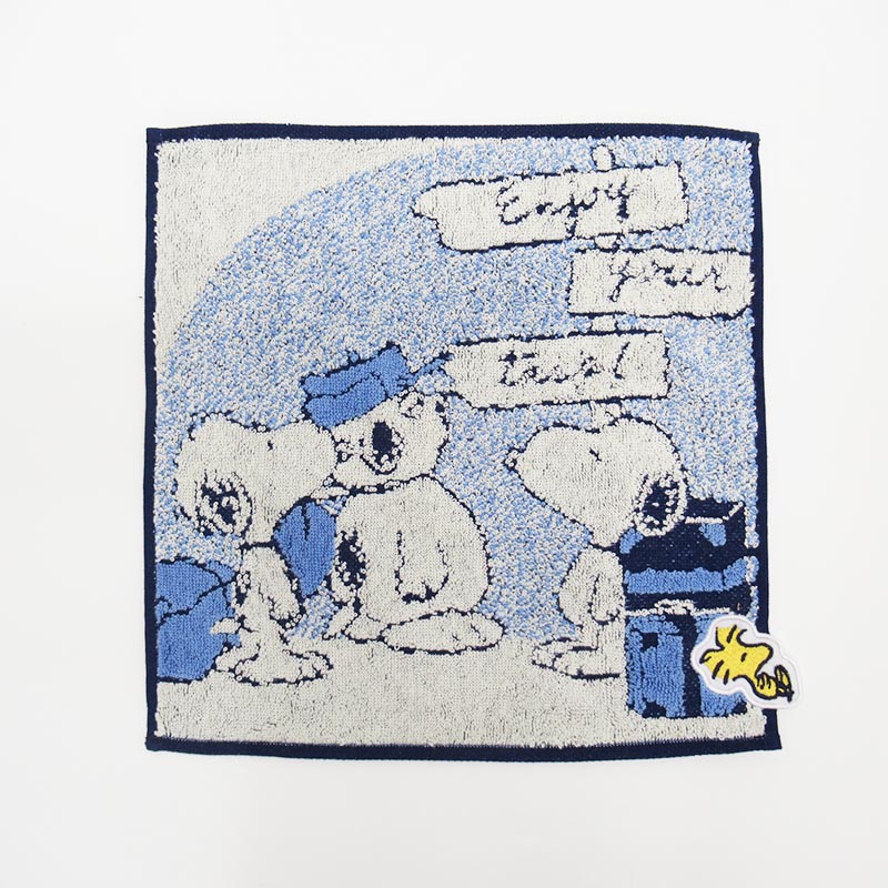 PEANUTS ミニタオル 看板 enjoy your trip スヌーピー